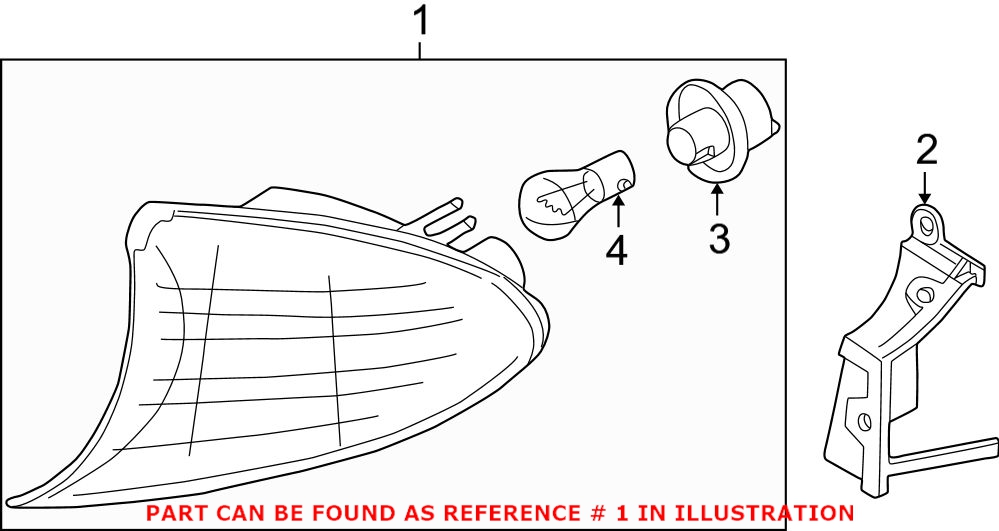 BMW Turnsignal Light - Front Driver Side (Yellow) 63137165859