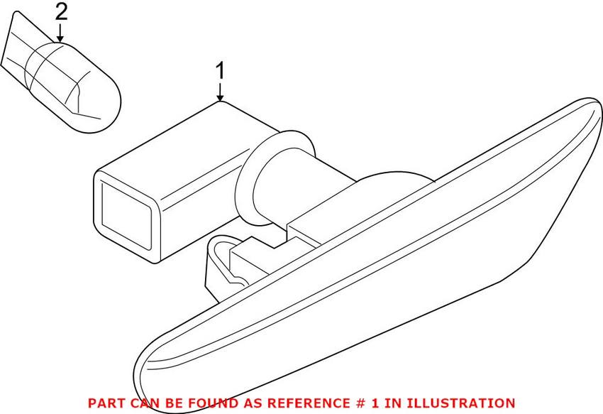 BMW Side Marker Light 63137253326