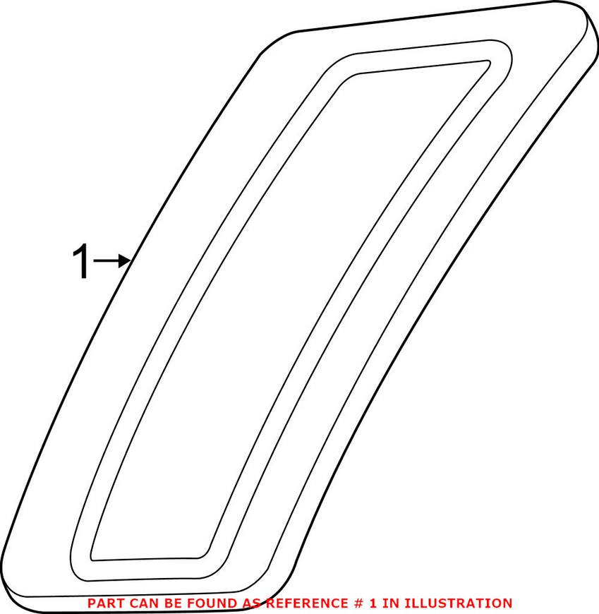 BMW Bumper Reflector - Front Passenger Side 63147269634