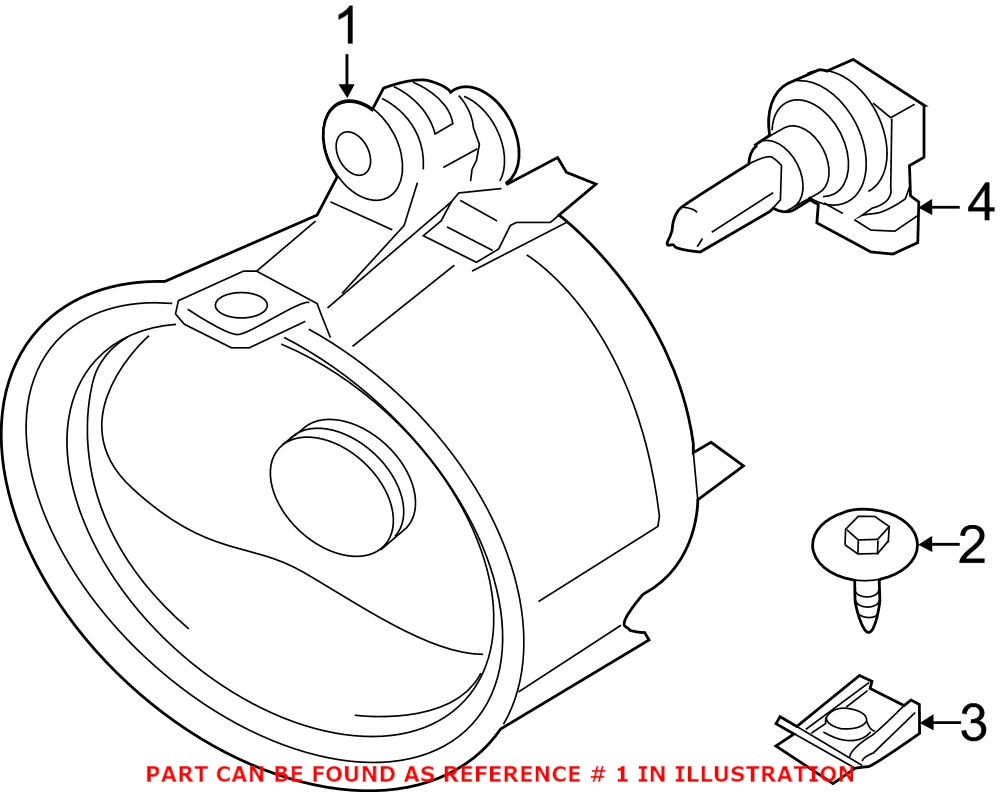 BMW Foglight Assembly - Driver Side 63172993525