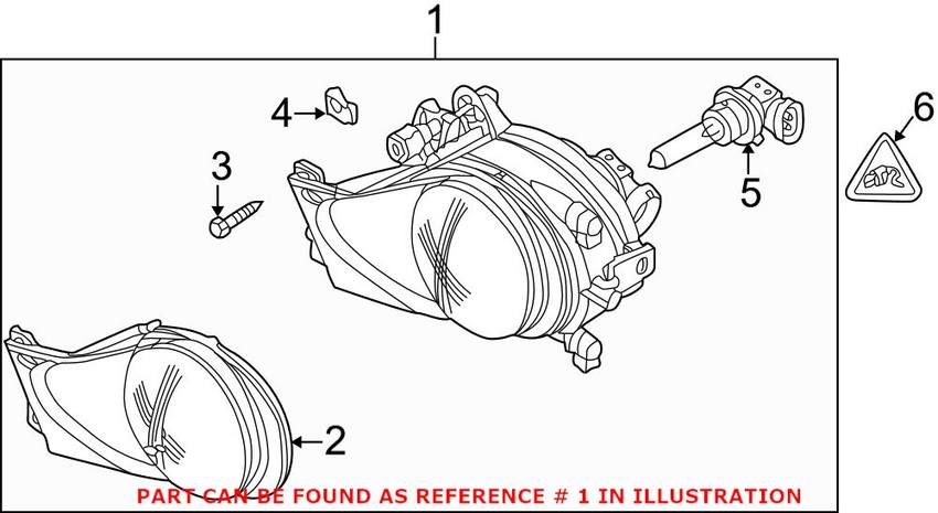 BMW Foglight Assembly - Passenger Side 63176900222