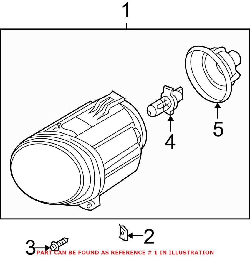 Foglight Assembly - Passenger Side