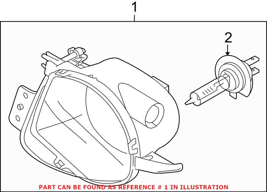 BMW Foglight Assembly - Driver Side 63176948373