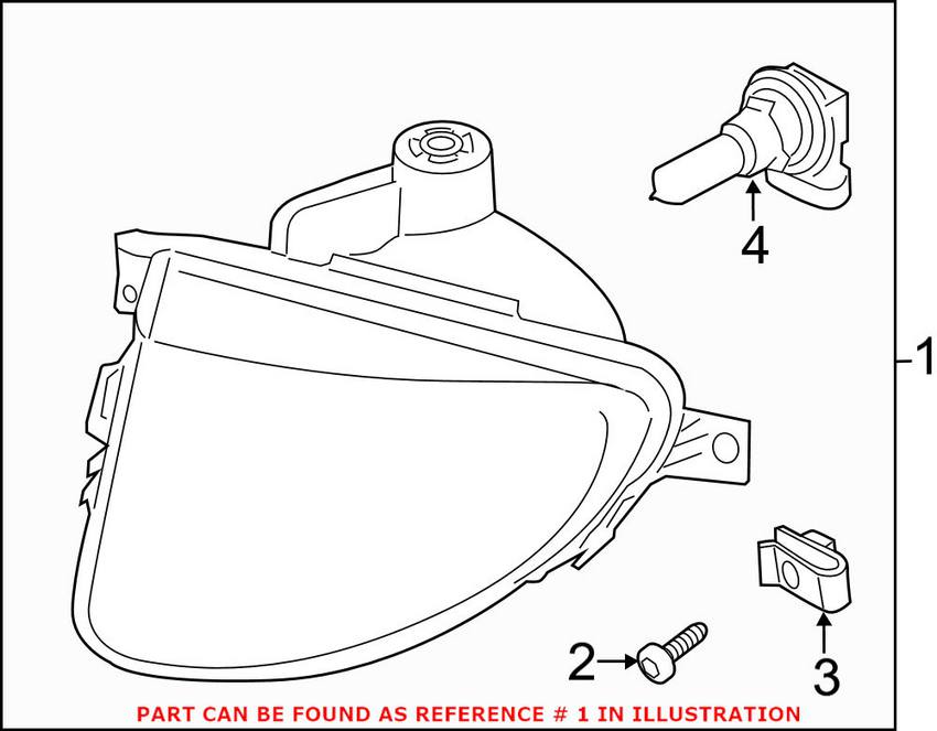 BMW Foglight Assembly - Driver Side 63177216887