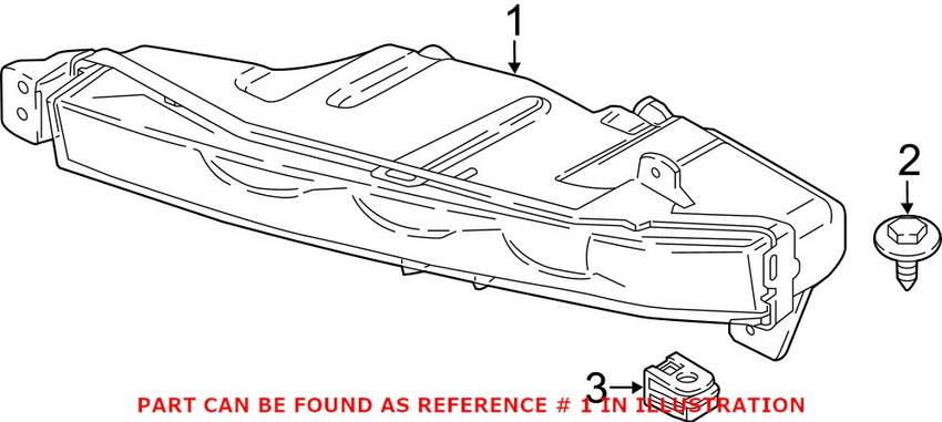 BMW Fog Light - Front Driver Left 63177342953