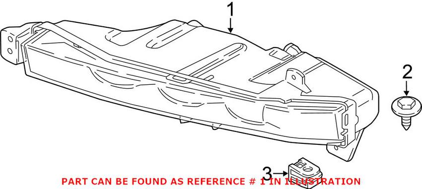 BMW Fog Light - Front Passenger Right 63177342954