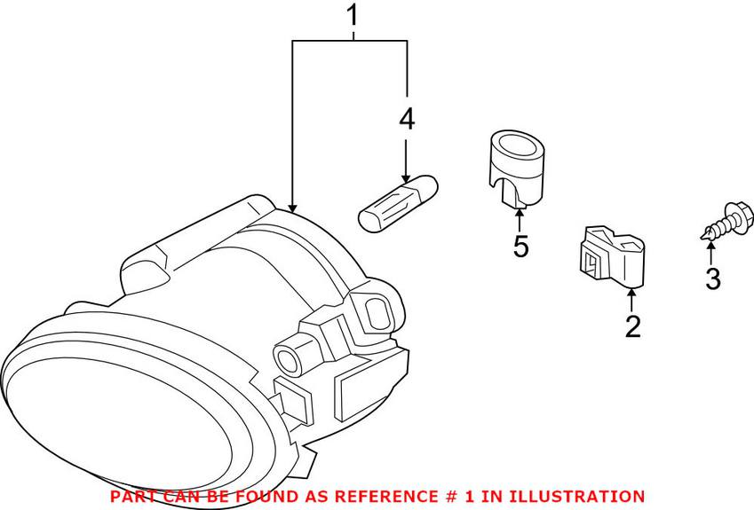 BMW Foglight Assembly - Driver Side 63177894017