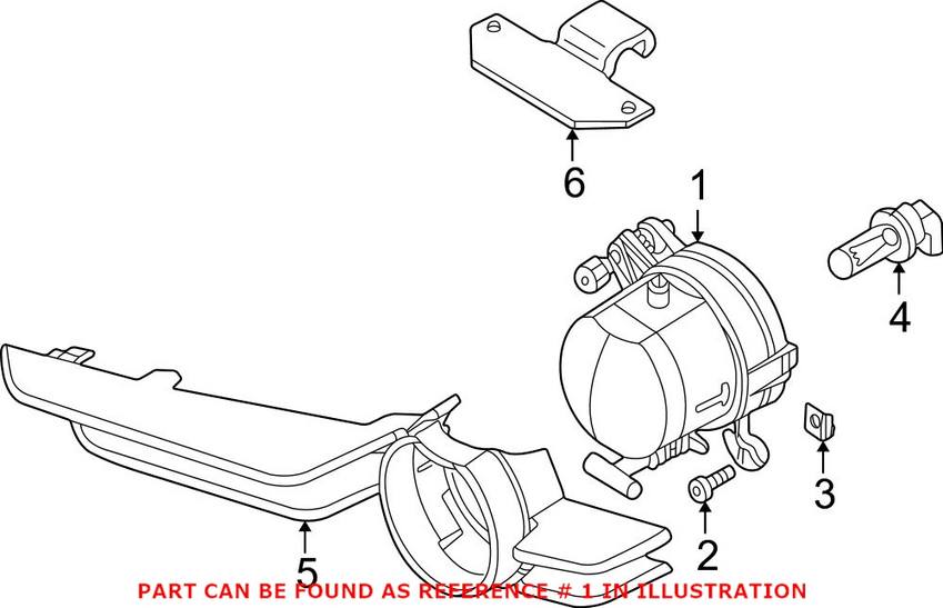 BMW Foglight Assembly - Driver Side 63178371907