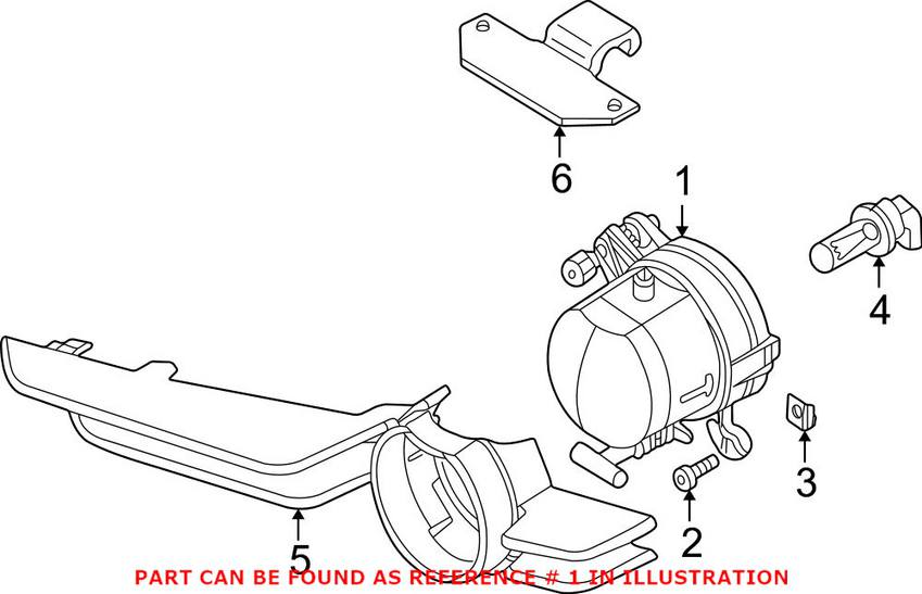 BMW Foglight Assembly - Passenger Side 63178371908