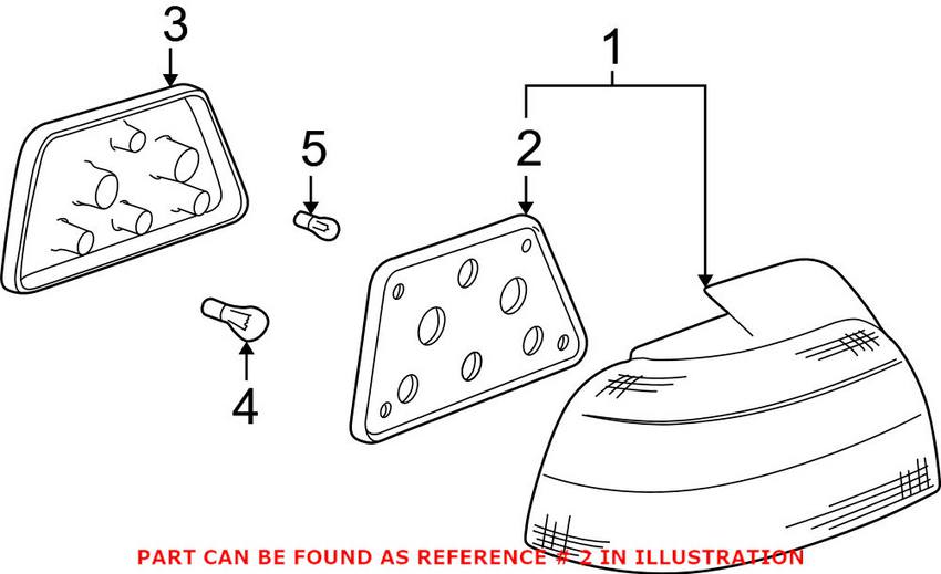 Tail Light Lens Gasket Set