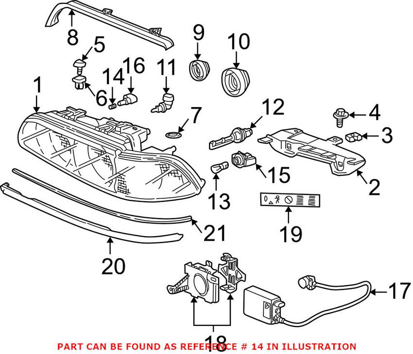 BMW Parking Light Bulb 63217160795