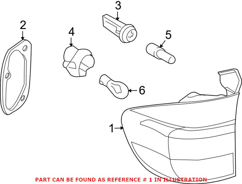 BMW Tail Light Assembly - Passenger Side 63217200820