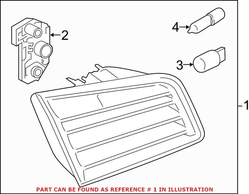 BMW Tail Light Assembly - Passenger Side 63217203226