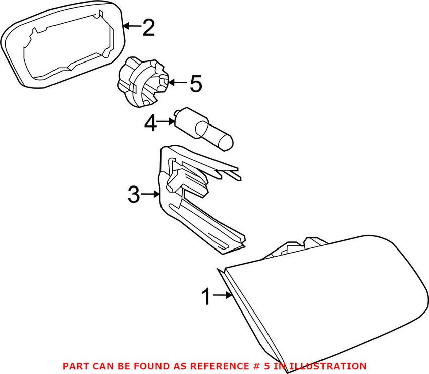 BMW Tail Light Bulb Socket - Inner 63217207528