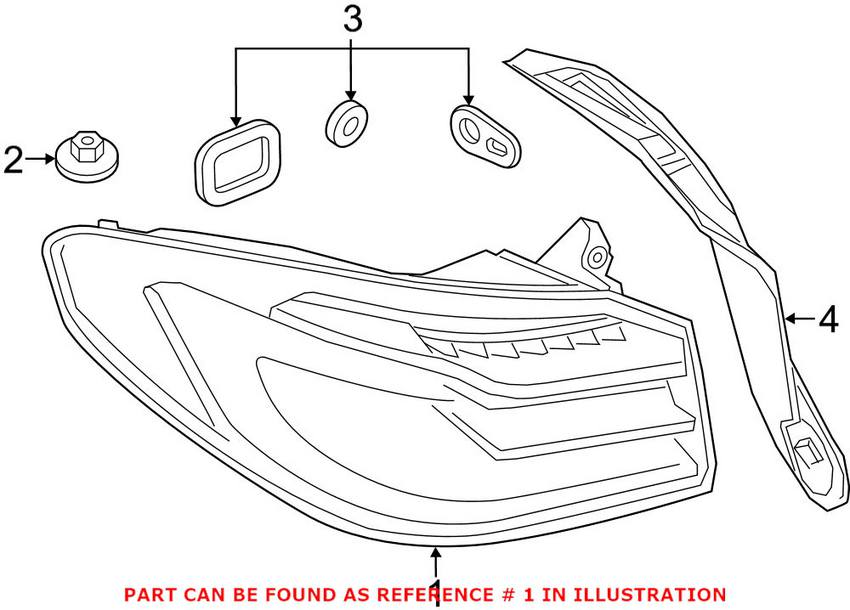 BMW Tail Light - Driver Left 63217376469