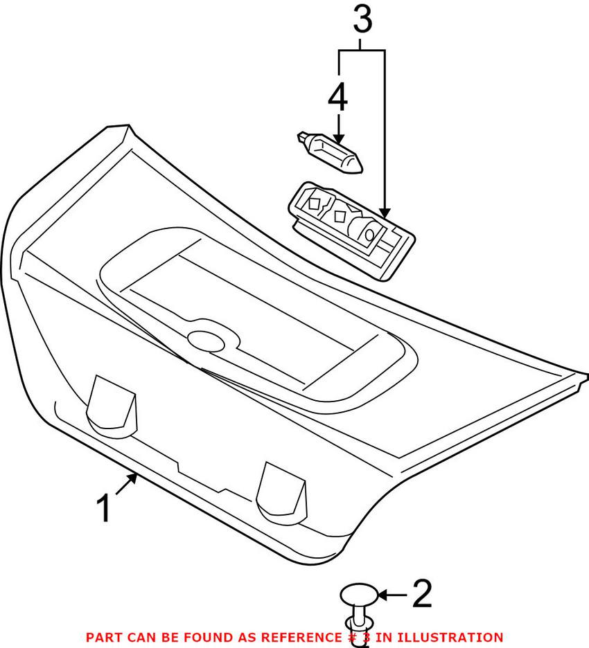 BMW Trunk Light 63316962039