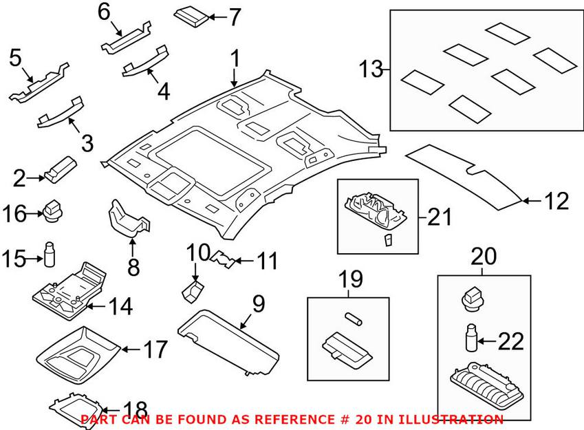 BMW Reading Light 63319163699