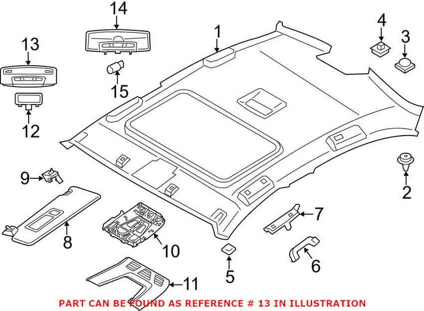 BMW Reading Light 63319312494