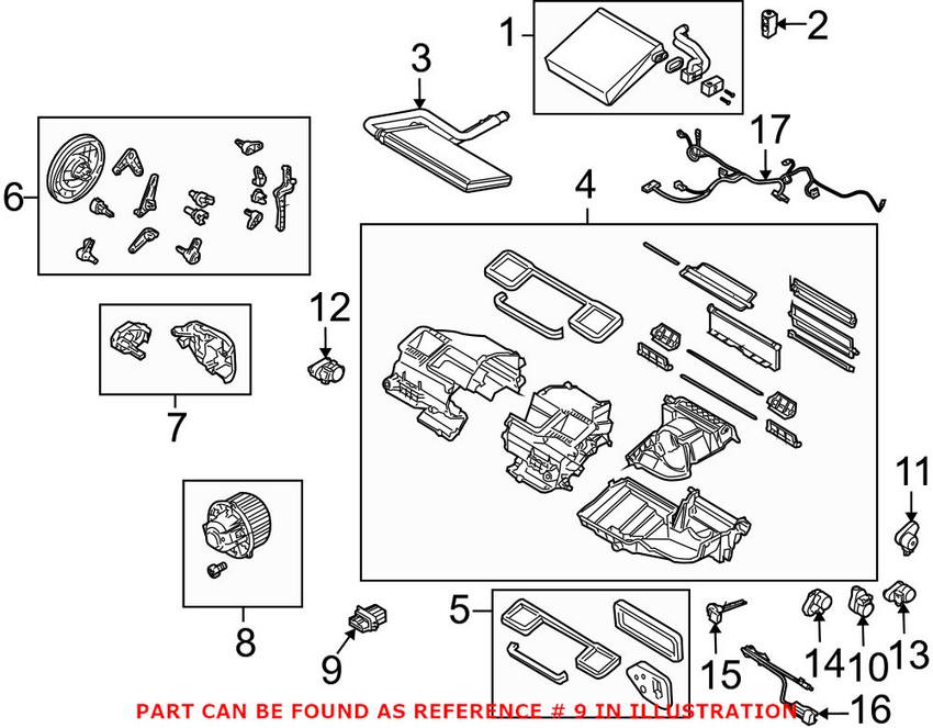 BMW Blower Motor Regulator 64116927600