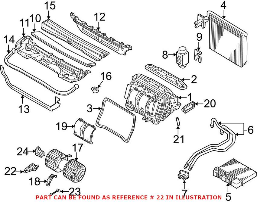 BMW HVAC Actuator (Ventilation Flap) 64116934821