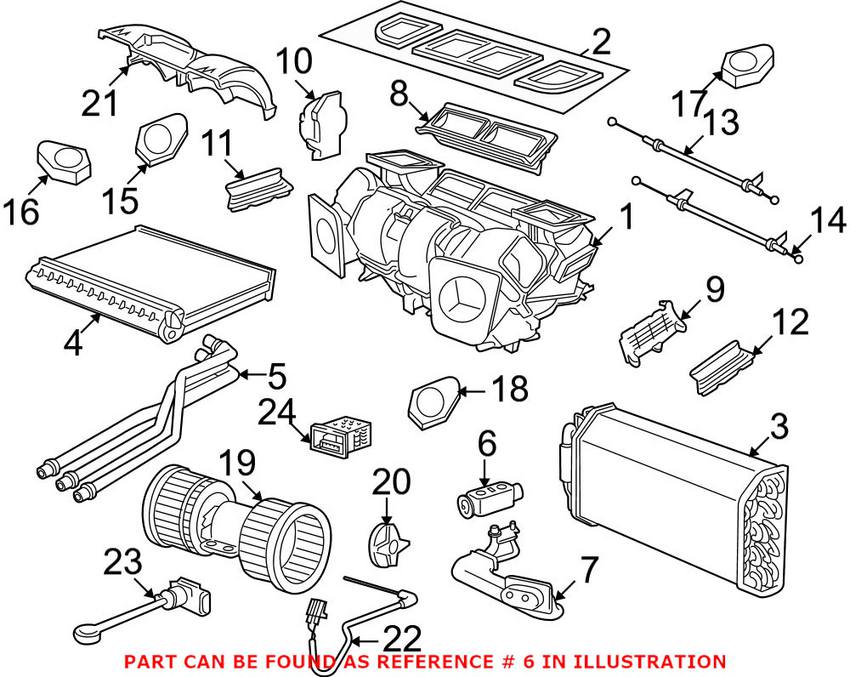 BMW A/C Expansion Valve 64116981454