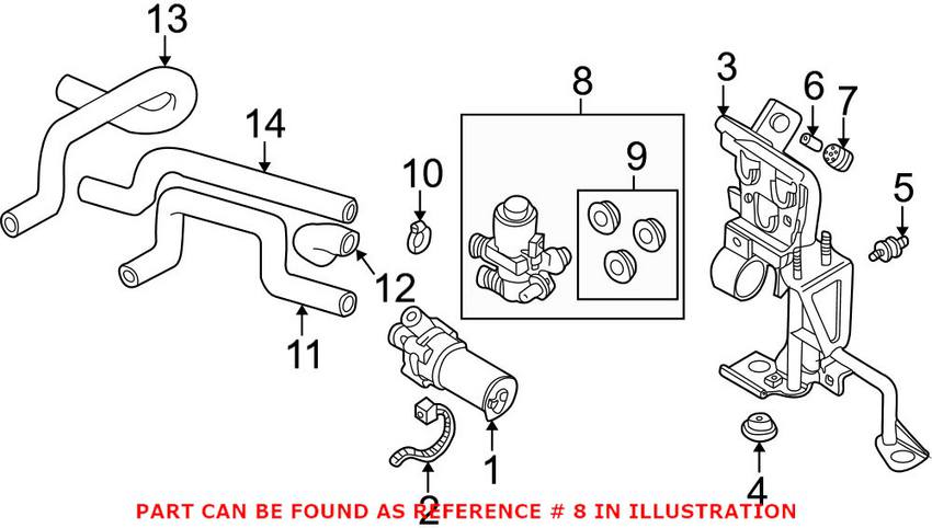 BMW Heater Control Valve 64118369805