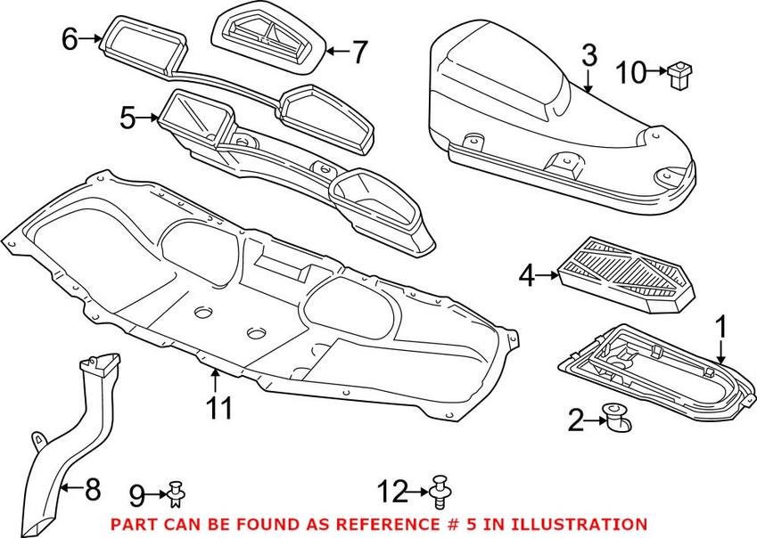 BMW Microfilter Clean Air Channel 64118390380