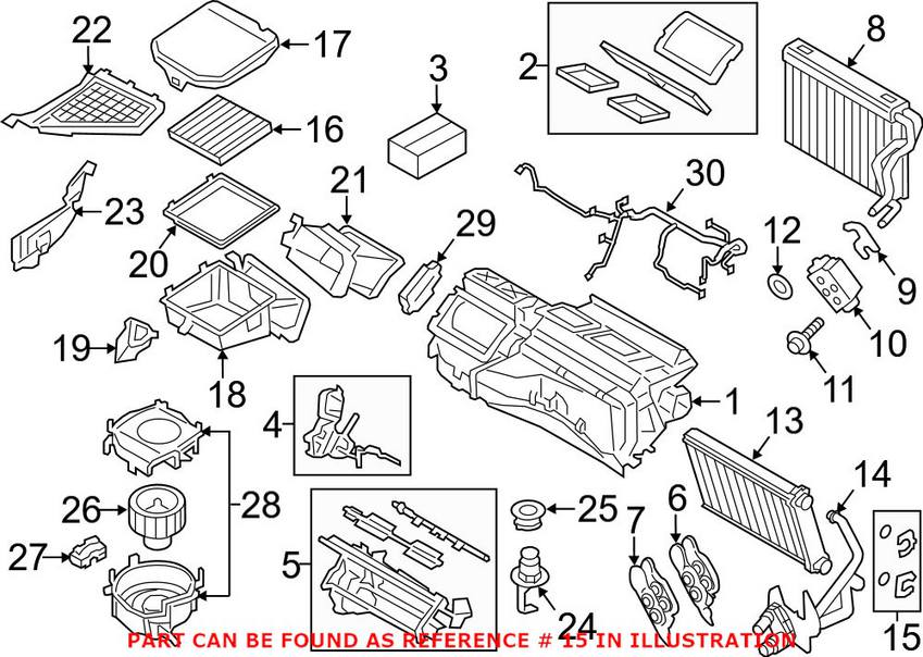 BMW Heater Core O-Ring Kit 64119180102