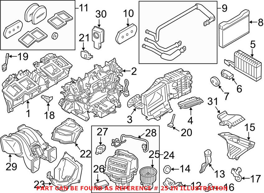 BMW Heater Fan Motor 64119242607