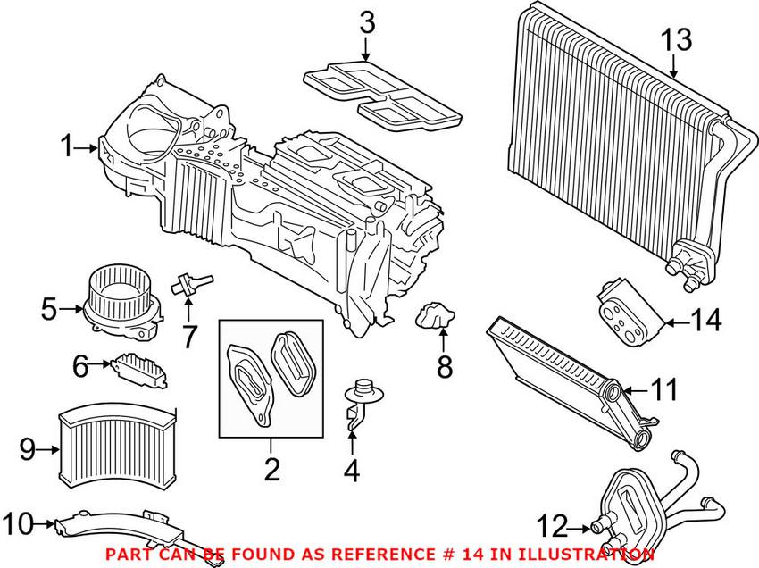 BMW A/C Expansion Valve 64119289832