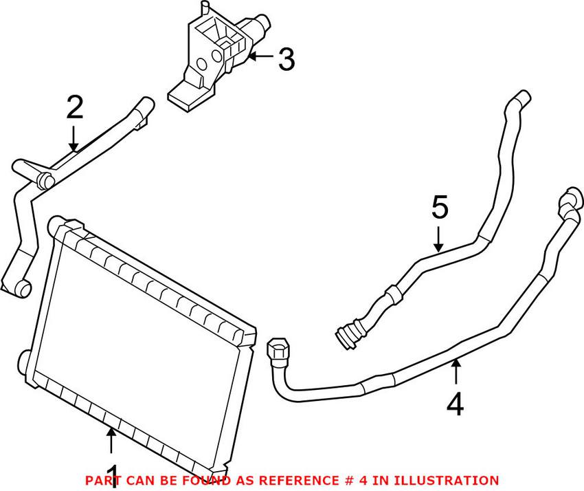 BMW Heater Hose - Inlet 64219178427