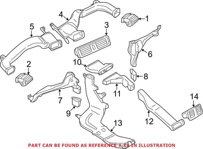 BMW Dashboard Air Vent 64229265350