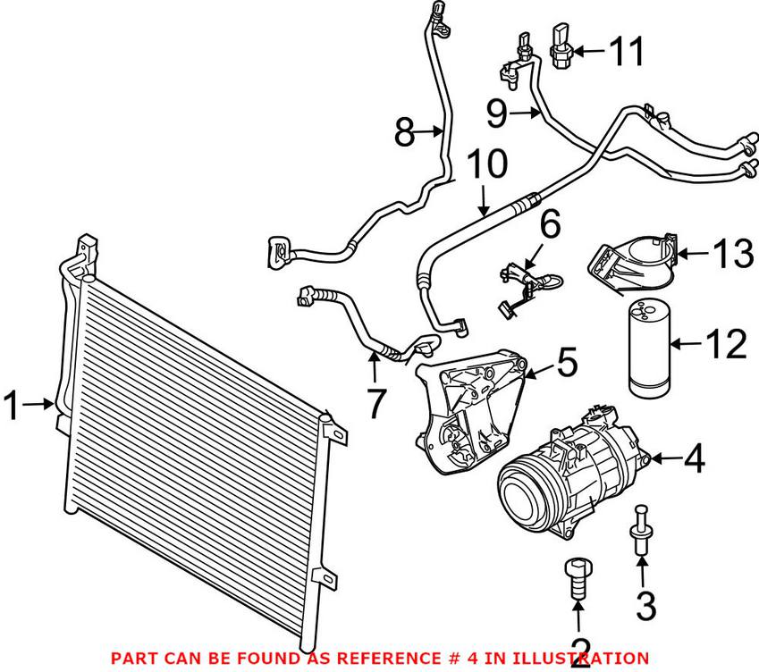 BMW A/C Compressor (New) 64509182800