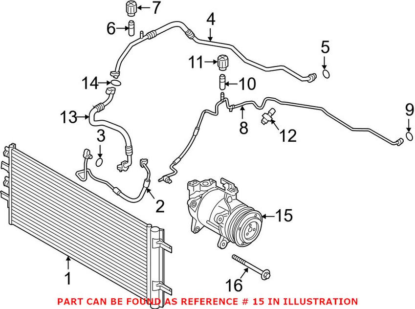 BMW A/C Compressor 64526826880