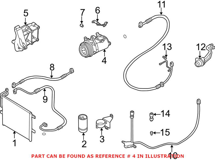 BMW A/C Compressor (New) 64526910458