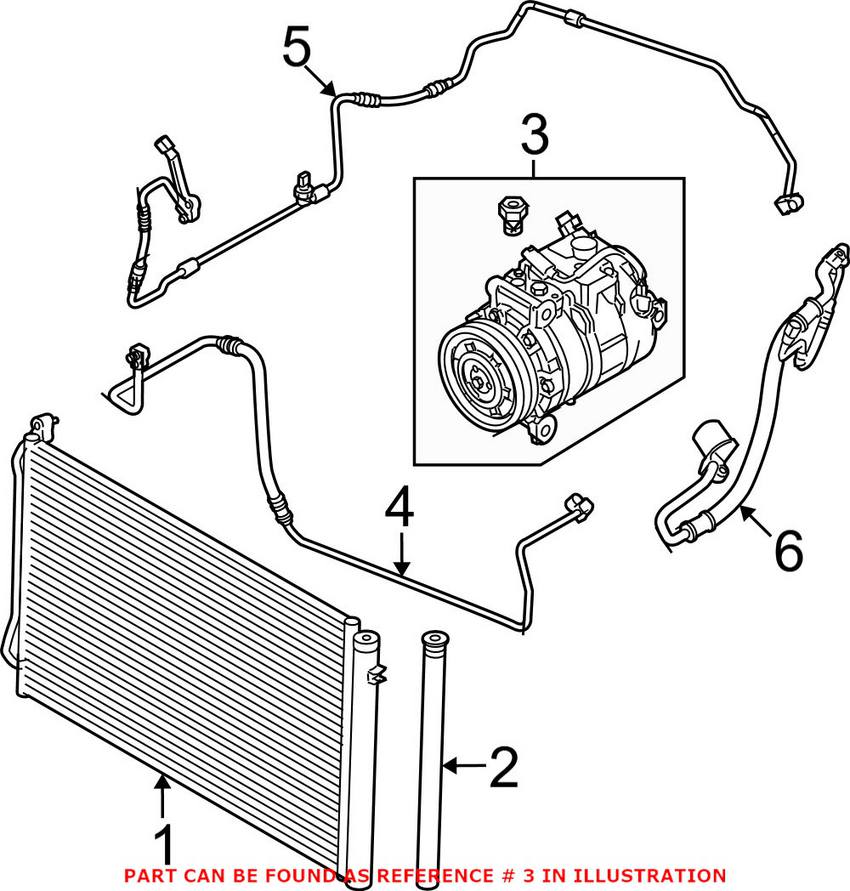 BMW A/C Compressor (New) 64529122618