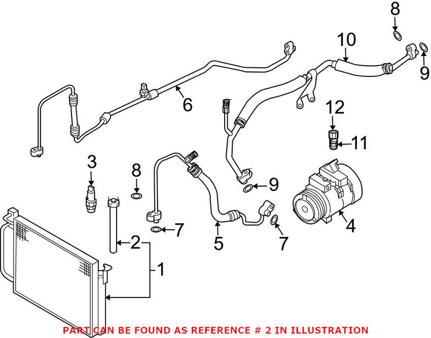 BMW A/C Receiver Drier 64536907402