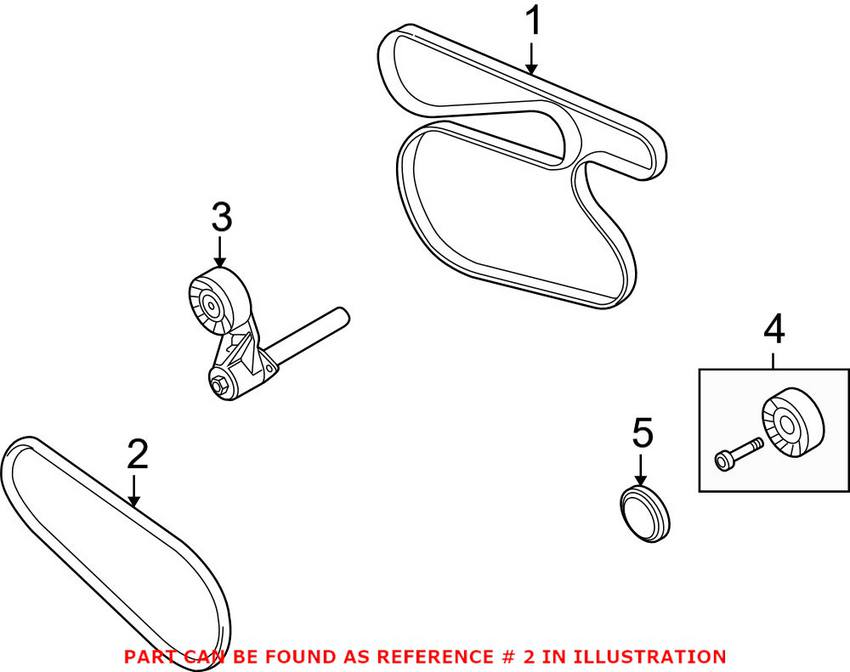 BMW A/C Belt (4K 843) 64557809801