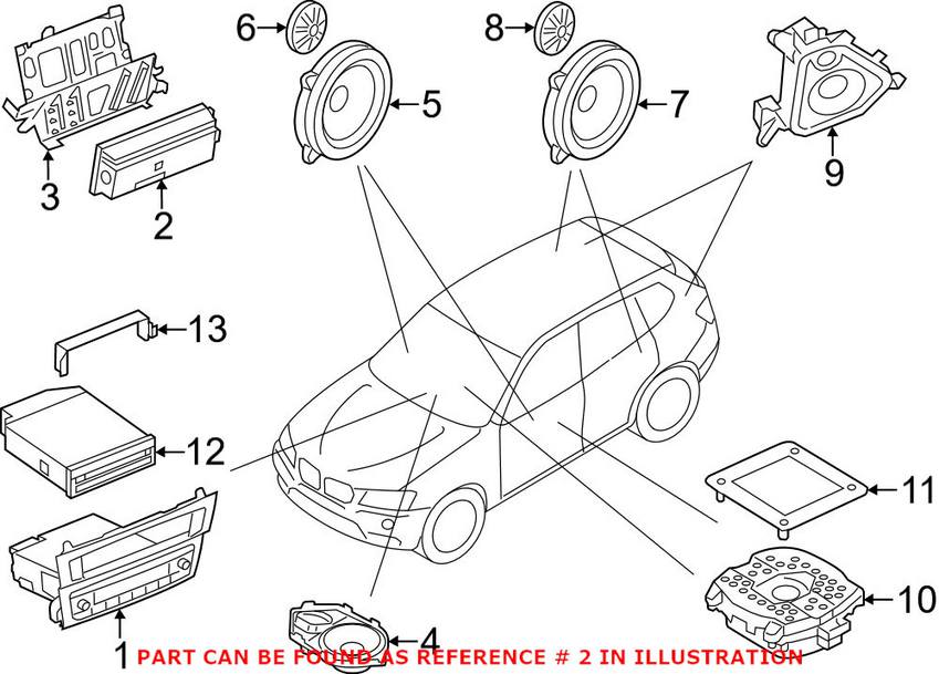 BMW Amplifer (Top Hi-Fi) 65126813112