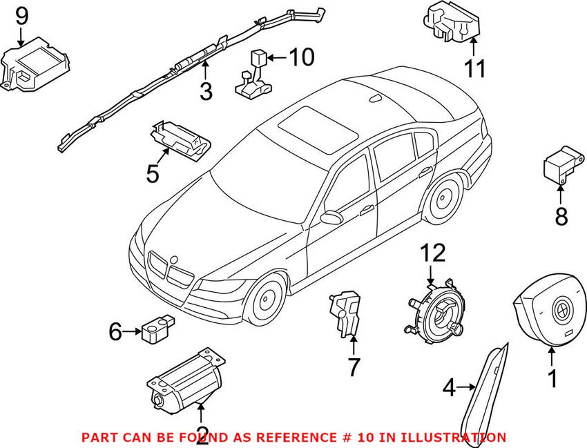 Seat Occupancy Sensor - Front Passenger Side