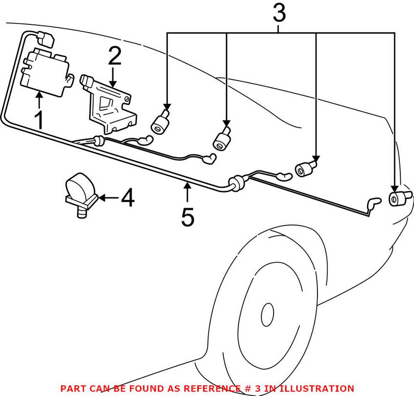 BMW Mini Park Assist Sensor - Front 66206989068