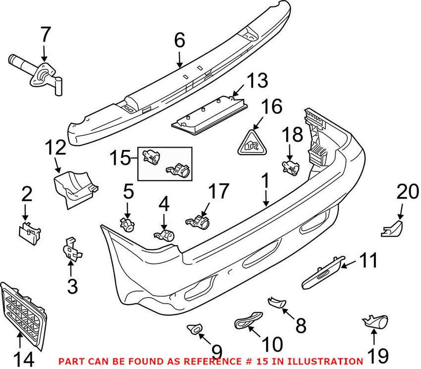 BMW Ultrasonic Sensor (PDC) 66206989069