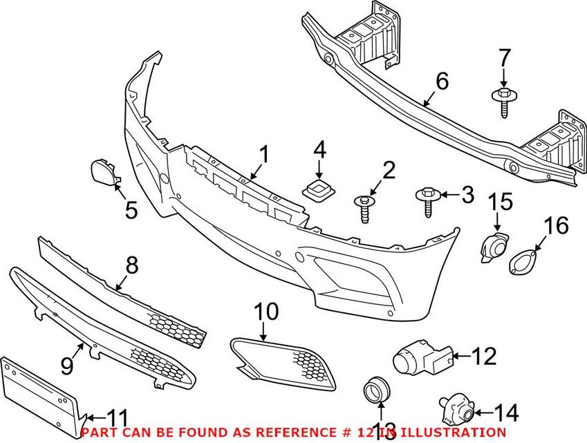 BMW Parking Aid Sensor 66209233034