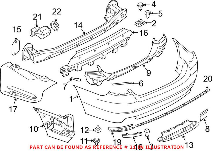 BMW Parking Aid Sensor 66209233048