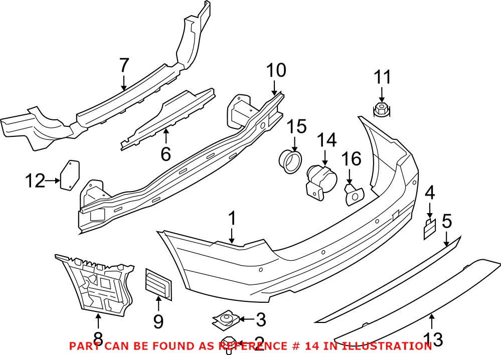 BMW Parking Aid Sensor 66209261591