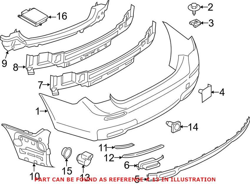 BMW Parking Aid Sensor 66209275737