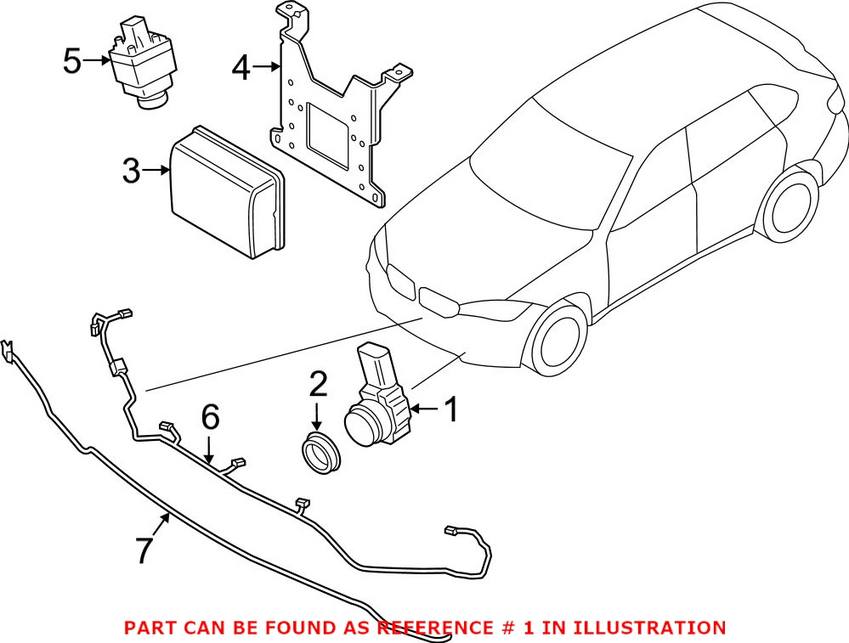 BMW Parking Aid Sensor 66209290900