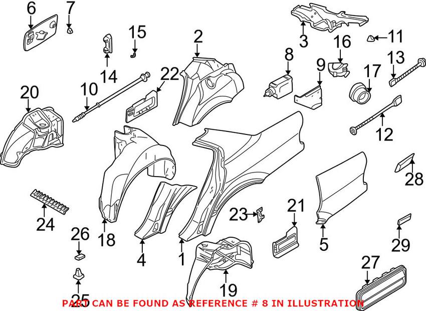 BMW Fuel Door Actuator 67116987625