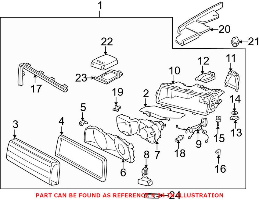 BMW Mini Xenon Warning Sticker 71237248266