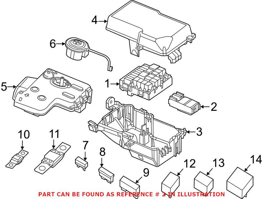 Fuse Box Small Genuine Dodge 68239639aa